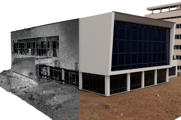 Создание 3D модели по результатам лазерного сканирования
